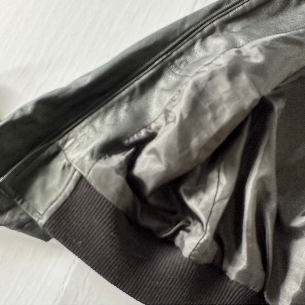 Hinge Leather Jacket Hinge Bomber Jacket Medium N… - image 8